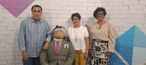Domingo Rivero, Don Facundo, Milagros López y Charo Ramos