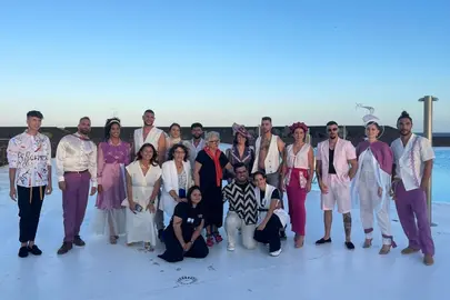 Un momento del desfile de Lágrimas de volcán