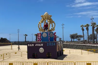 Hoguera de San Juan en Arrecife