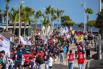 Pasacalle de la 'Lanzarote International Cup'.