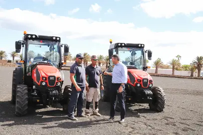 Visita del presidente a la Granja Agrícola.