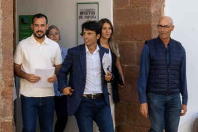Marcos Bergaz y el grupo municipal PSOE en el Ayuntamiento de Teguise.