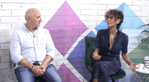 Xavier Deltell y Ana García Lozano en el Magazine de 'Biosfera TV'.