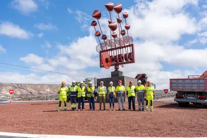 Instalación juguete de viento de Arrieta.