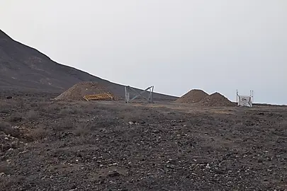 Instalación de las torretas en Los Ajaches.