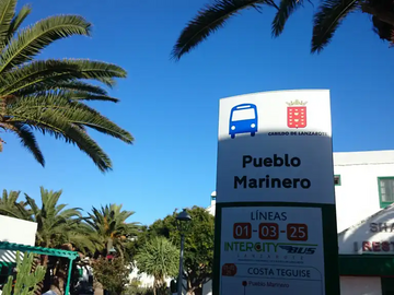 Parada de guagua de Costa Teguise.