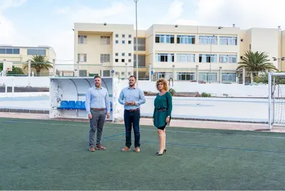 Visita al campo de fútbol de San Francisco Javier