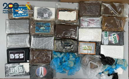 Droga incautada.