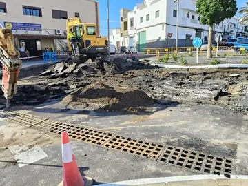 Rotura en la calle Tajaraste.