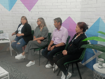 Yguanira Hernández Tina Gascón, Ismael Hernández y Wenbo Xin