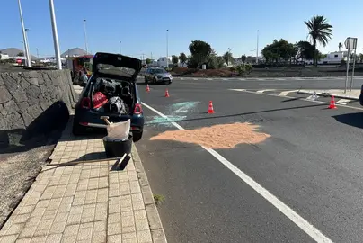 Uno de los vehículos involucrados