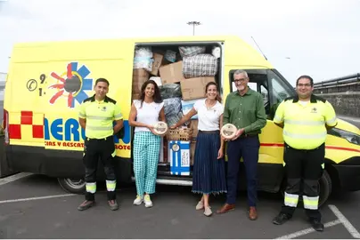 Envío de ayuda desde Lanzarote