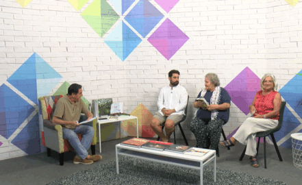 Fabio Carreiro, Berbel y Teresa Ruiz en el Magazine