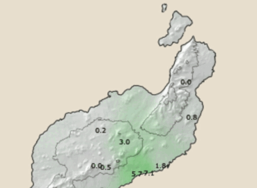Lluvias en las últimas horas