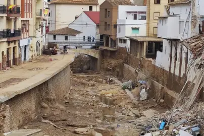 Zona afectada por la dana de Valencia