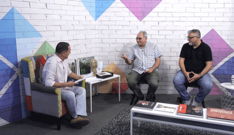 Alberto Umpiérrez y Víctor Bello en el Magazine