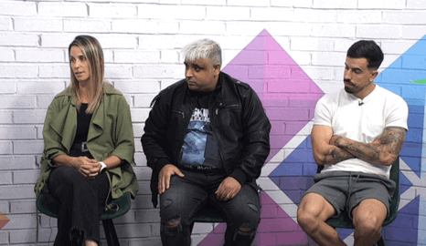 Elizayda Saavedra, Damián Trancho y Adrián Gil