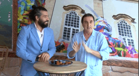 Robson Vidal y Domingo Rivero en Saboreando Lanzarote