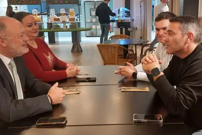 Un momento de la reunión