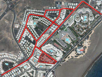 obras alumbrado público Avda Francia y aledañas