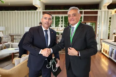 Encuentro entre Oswaldo Betancort y el embajador de Italia en España (1)