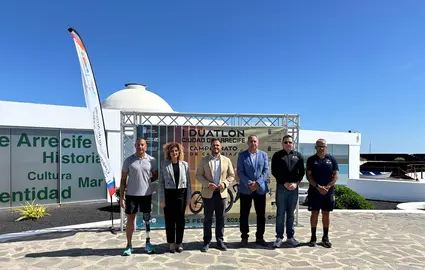 Presentación del I Duatlón Ciudad de Arrecife, impulsado por el Ayuntamiento en el Islote de Fermina
