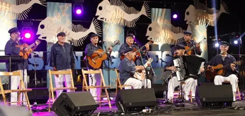 Parranda Amigos de Porto Naos, en una celebración pasada de las Fiestas de San Ginés, en la capital de Lanzarote