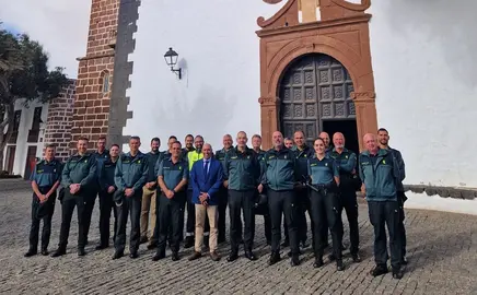 Primera reunión de la Guardia Civil en Lanzarote