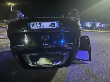 vuelco en Playa Blanca