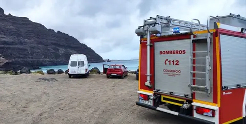 Rescate de las senderistas cerca de la zona de Cueva de Órzola