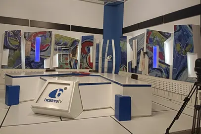 Nuevo decorado del plató de Biosfera Televisión
