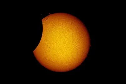 Imagen de un eclipse del Astrofísico de Canarias