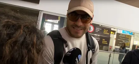 Carlos Rivera en el Aeropuerto de Lanzarote
