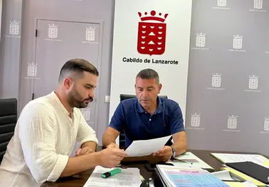 Oswaldo Betancort y Jesús Machín