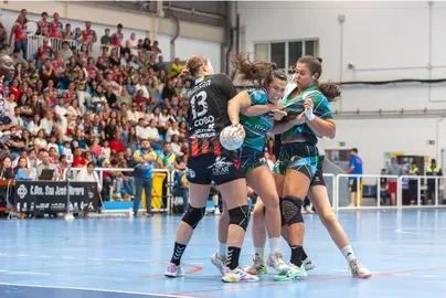 Un momento del partido