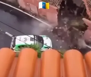 Momento del impacto de Yeray Lemes en Tenerife