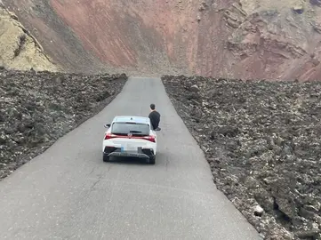 Foto de la infracción al volante en Lanzarote