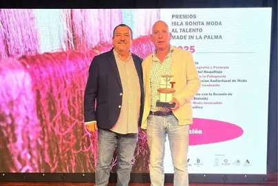 Miguel Ángel Jiménez y el diseñador Ángel Cabrera