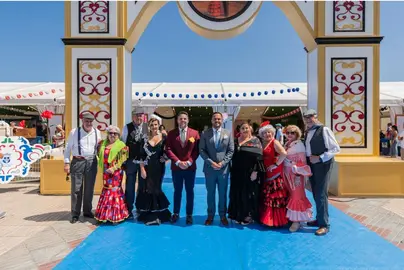 El alcalde durante la Feria de Abril