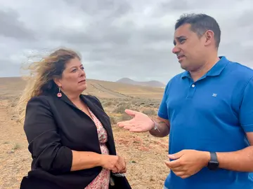 Belén Machín y Yone Caraballo en el entorno de El JAble