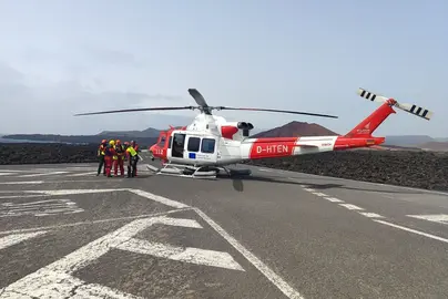 Un momento del rescate