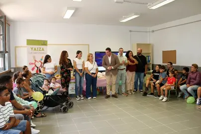 El alcalde en el CEIP Playa Blanca