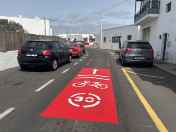 Ciclo calles en Tías