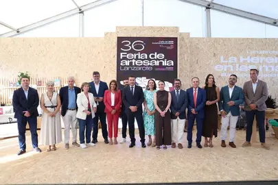 inaguración de la feria de artesanía  