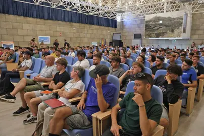 Alumnos de la Escuela de Pesca