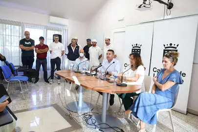 Grupo Insular en el acto de esta mañana