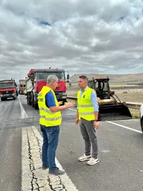 El Cabildo anuncia el corte de la carretera que une Mozaga y la rotonda de Famara este próximo lunes 