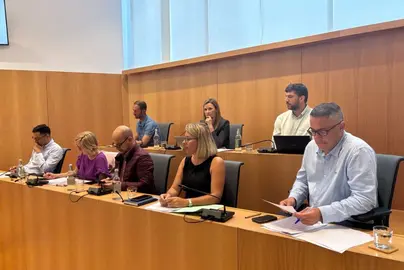 Un momento del pleno de Tías