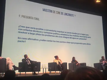 Encuentro de presidentes en la Muestra de Cine