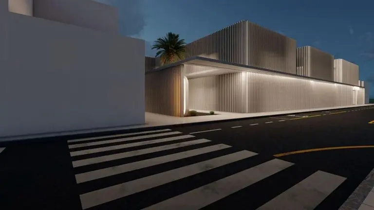 Infografía del futuro Centro de Salud de Playa Honda.